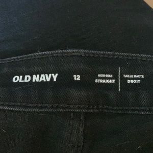 Old Navy High Rise straight leg jeans